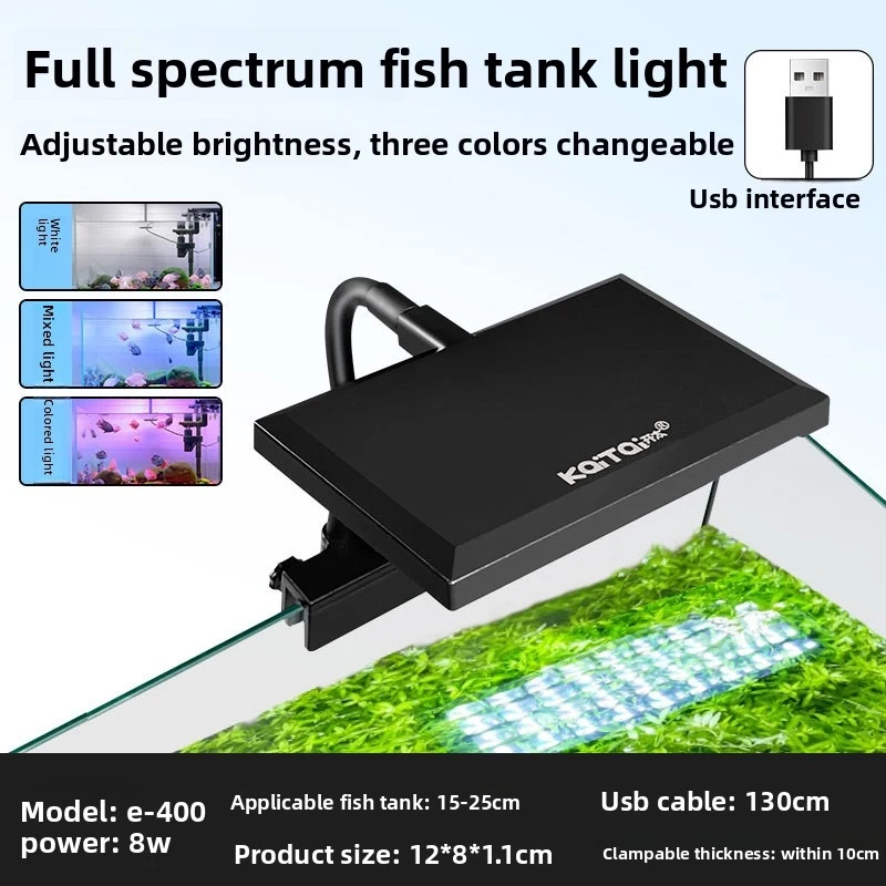 Marine Aquarium Water Change - RGB LED Aquarium Farbwechsel-Beleuchtung Dreifarbige Dimmbare