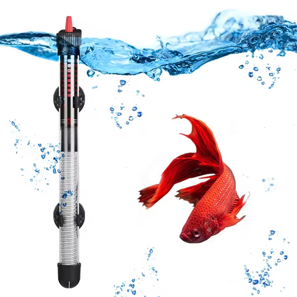 Aquarium & Marine Museum Ums - (A02R) Tauchbarer Aquariumheizer 25-300W Einstellbare Temperatur