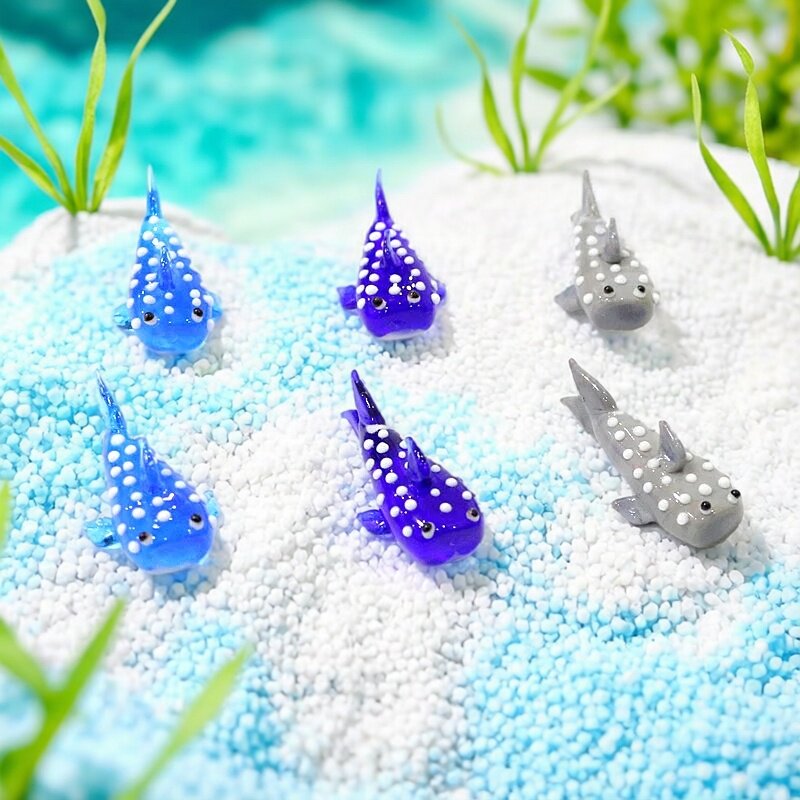 Marine Aquarium Japan - Miniatur-Glasfigur Hai, Niedliche Meerestier-Statue, Dekoration für