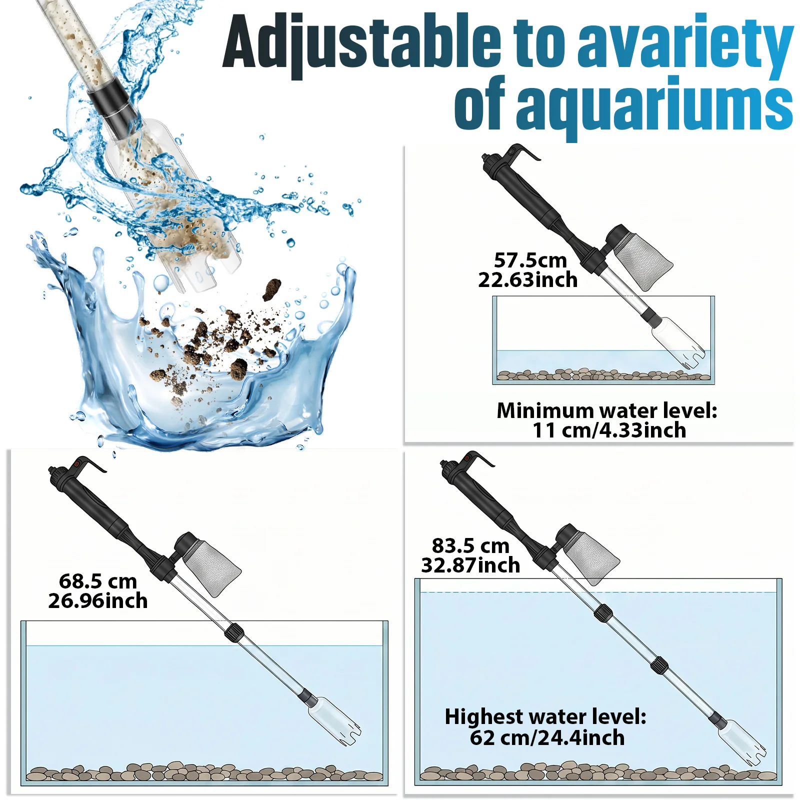 Aquarium-Vakuum-Kiesreiniger 3 – Marine Aquarium Water Change Bewertung und Preis