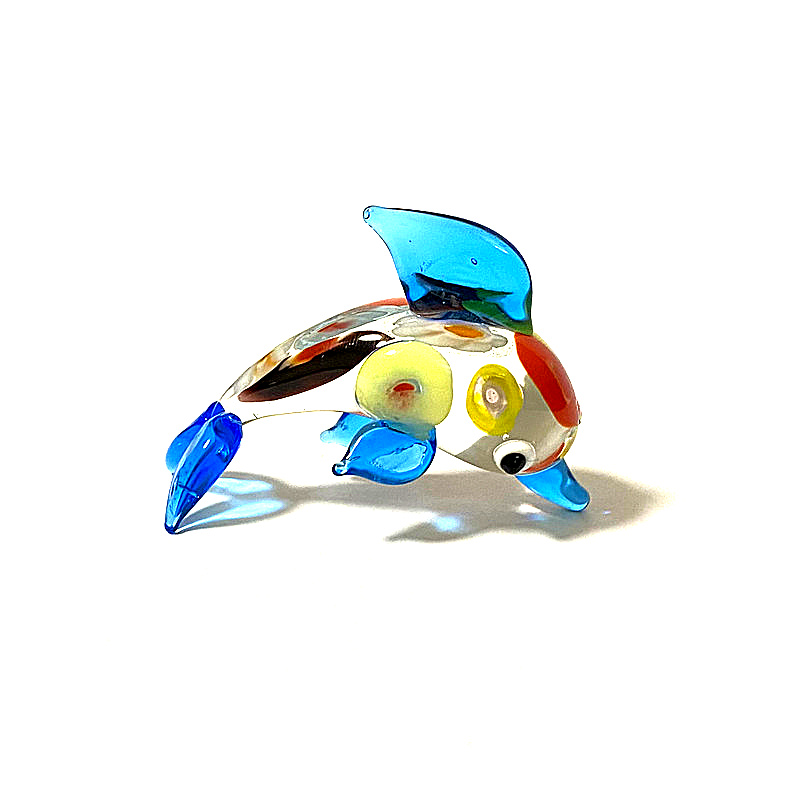 Bunte Miniatur-Glasdelfin-Figu – Marine Aquarium Europe Bewertung und Preis
