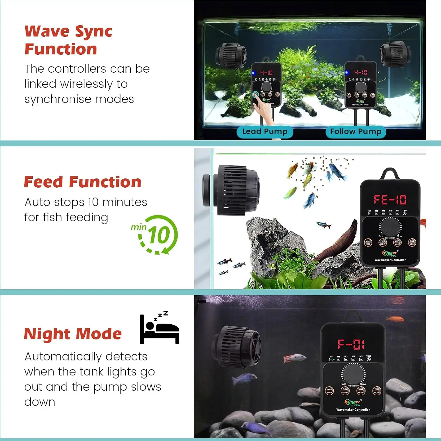 Einstellbarer Aquarium-Welleng – Powerhead Wave Maker Bewertung und Preis